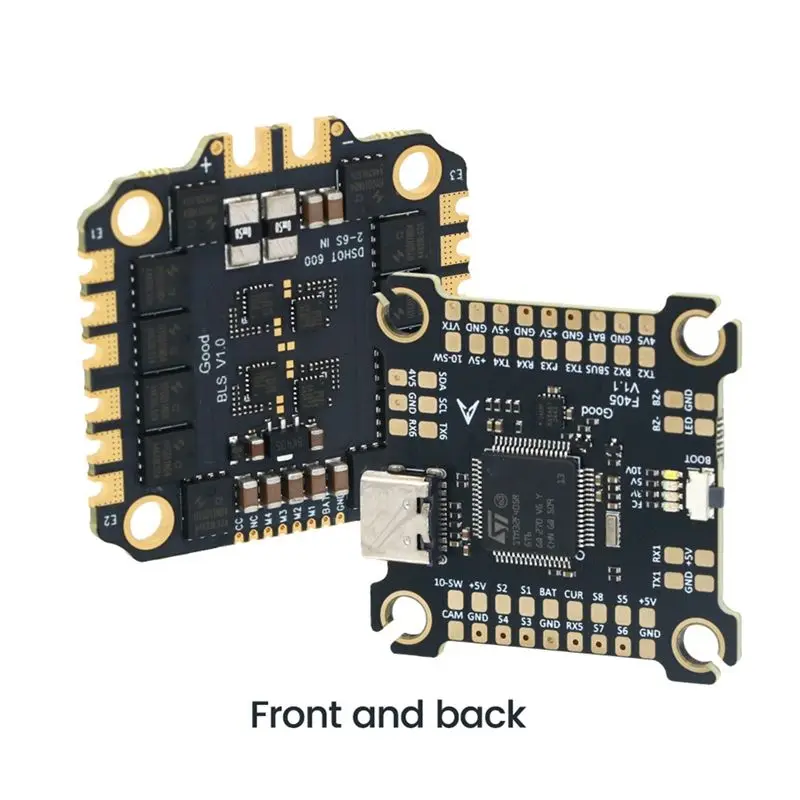 CYGJ-2-6S F405 55A Stack F405 Flight Controller+ BLHELI_S 55A 4In1 ESC 30.5X30.5Mm For FPV Freestyle Drones Parts