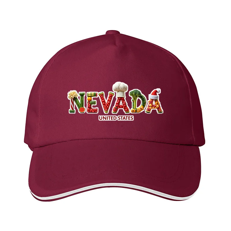 

Nevada America Flag USA United States Custom Flat Brim Cap Peaked Cap Driver Number Headgear Name Hunting Summer Animal Snapback