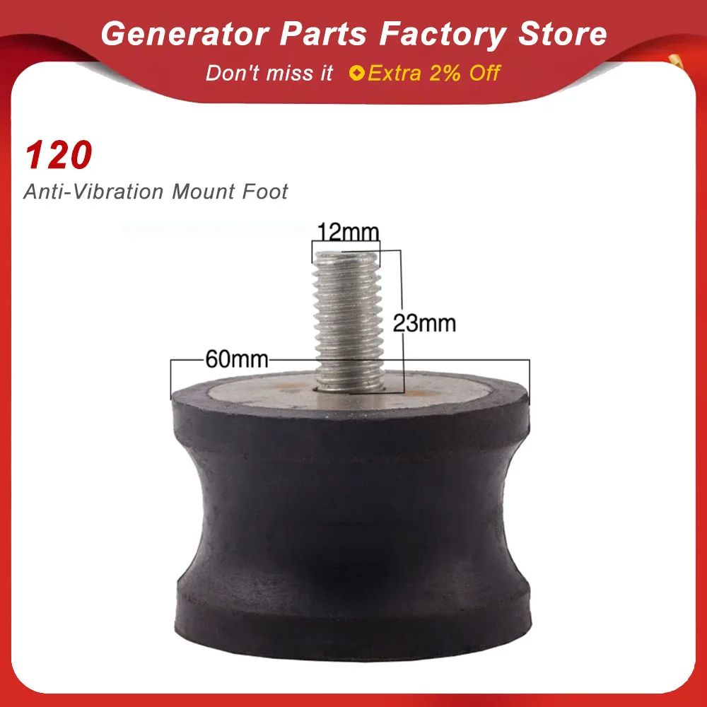 Threaded Rubber Anti-Vibration Mount Foot for Diesel Generator Machine Tool and Industrial Equipment