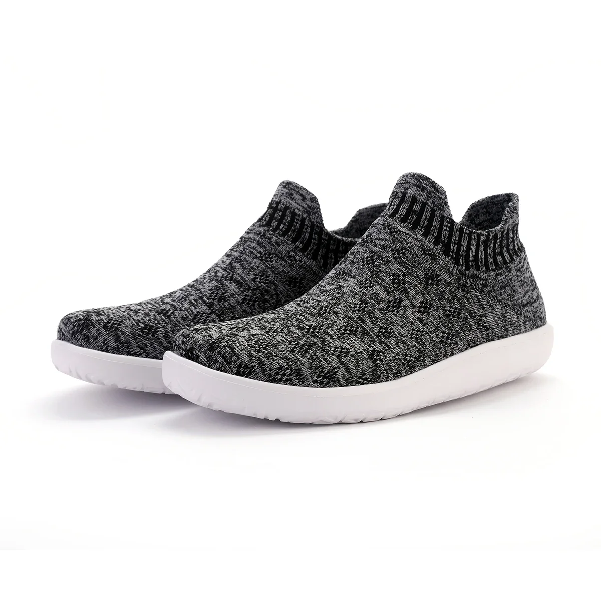 High Top Sneakers For Men Walking Shoes Knit Breathable Men's Running Shoes Comfortable Slip-on Sneakers Man Casual Sports Shoes