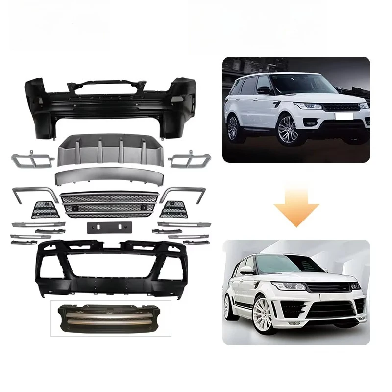

Body Kits Front Rear Bumper Plate Air-inlet Grille DRL Case Exhaust Pipe for Year 2014-2017 for Range Rover SPORT