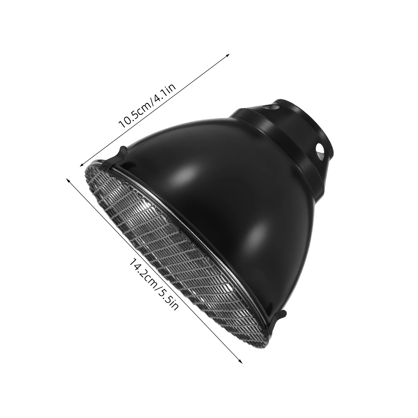 1 Juego de cubierta de luz de techo antiescaldaduras, pantalla de lámpara de calor de aluminio para reptiles, protector de seguridad para invernaderos de interior, protector de luz de calor de tortuga