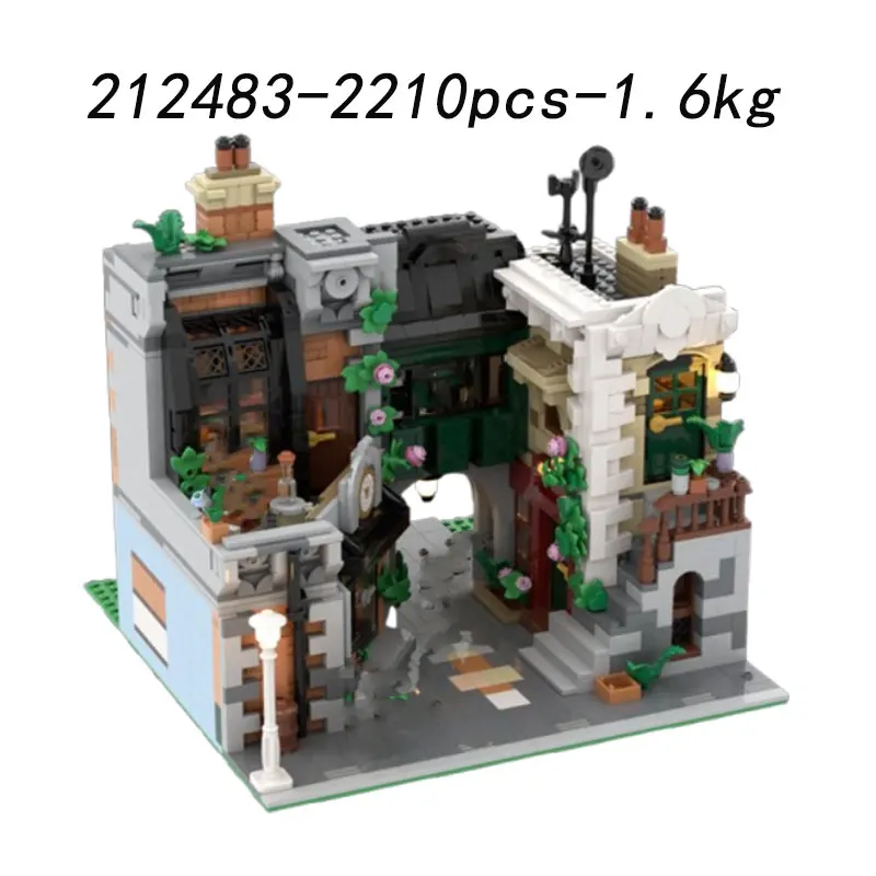 Spot MOC-212483 2210pcs Moderne Architectuur DIY Kleine Deeltje Montage Bouwstenen Educatief Speelgoed Model Gift Set Ornamenten