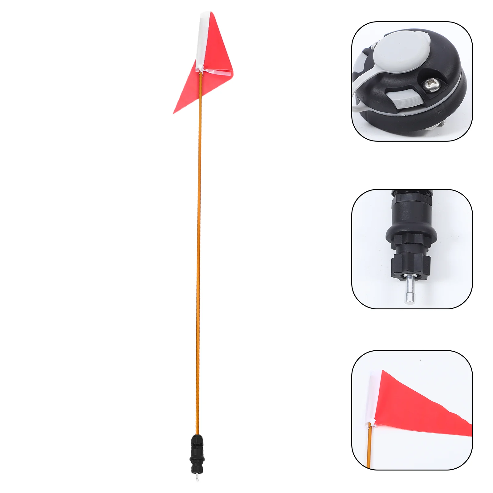 

Kayak Flag Track Mounting Kit Inflatable Canoe Safety Emergency Poles Flags Professional Folding Boat Flagpole Diving