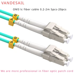 Vandesail-cable de fibra lc a LC OM3, Conector de conexión de fibra LC a lc, Internet 10G, SFP multimodo, chaqueta LSZH, piezas de 5 20 piezas-piezas, 0,2-2m