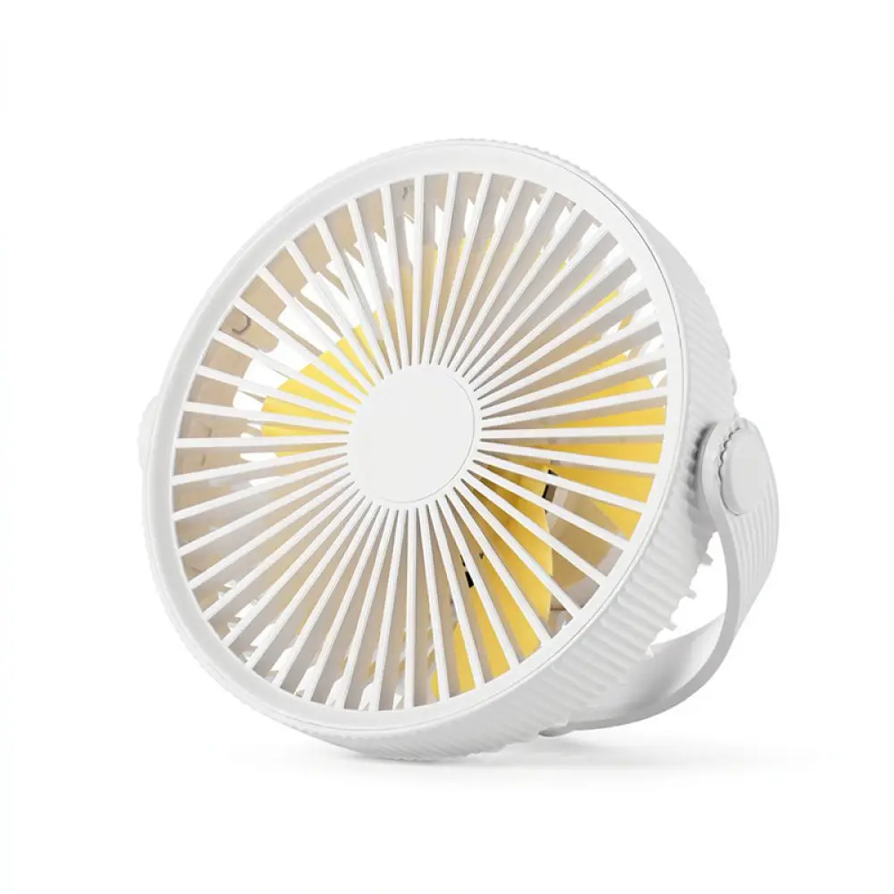 Compact Tripod Cooling Fan USB Desktop Hanging Wall Mounted Fan With Night Light Silent Portable Air Cooler For Home