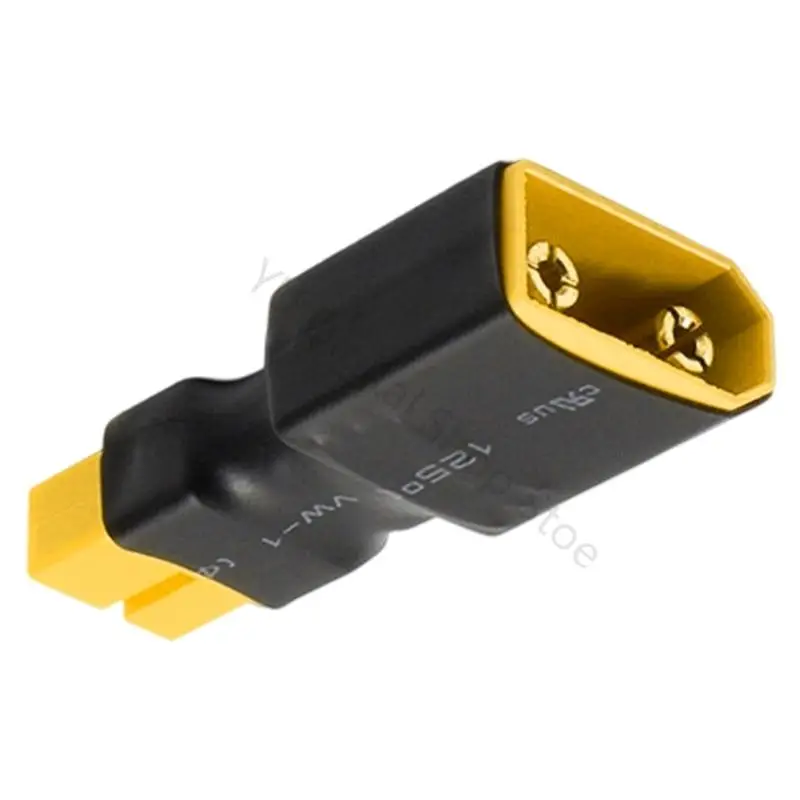 96BA XT90 to XT90 Adapter Connector with Insulated Sleeve for Battery Wire Connection, Compactly XT90 Plug-In Power Routing Part