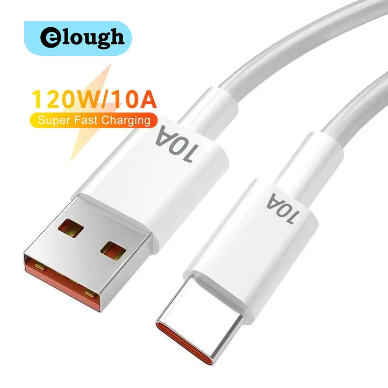 10A 120W USB Type C Cable USB A To Type C Fast Charging Cable For Samsung Xiaomi Huawei Mate 40 50 Quick Charge USB C Cables