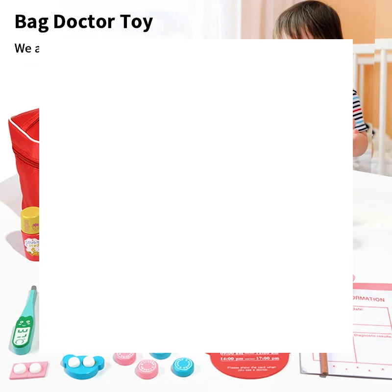 1Set Wooden Pretend Play Doctor Educational Toys For Children Simulation Dentist Check Brush Teeth Medicine Role Playing Games