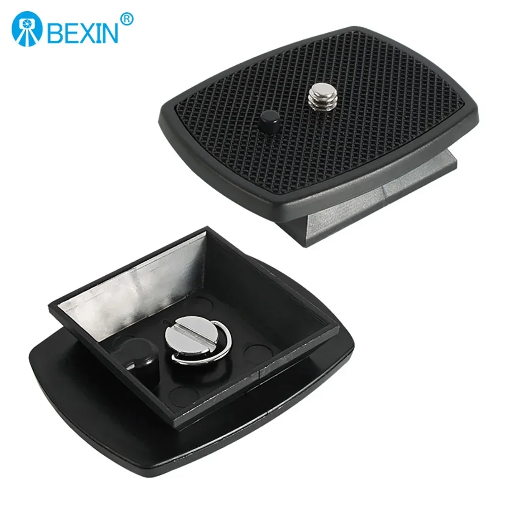 BEXIN Camera Quick Release Plate with 1/4 Screw Adapter Camera Plate For Yunteng Velbon Sony 3520 668 690 600 800 Tripod Head