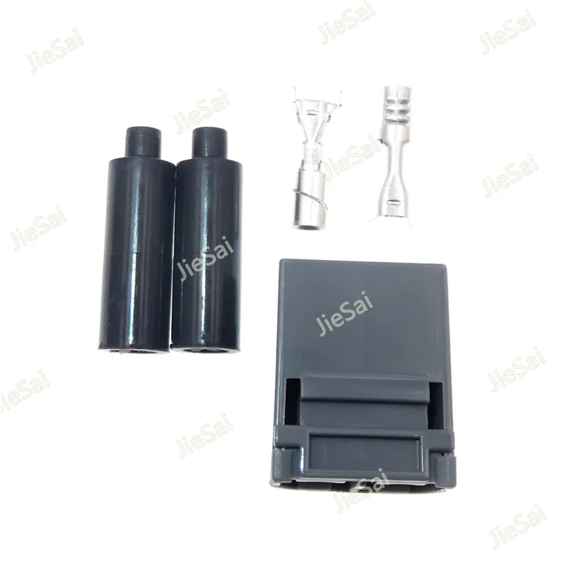 2 Pin Automotive Connector Waterproof Plug With Terminals Rubber Seal