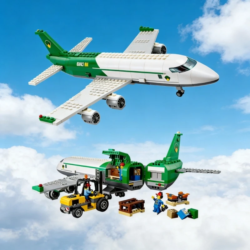 

Большой конструктор-авиалайнер серии City 60022, крупная сборная модель, декоративная игрушка, подарок