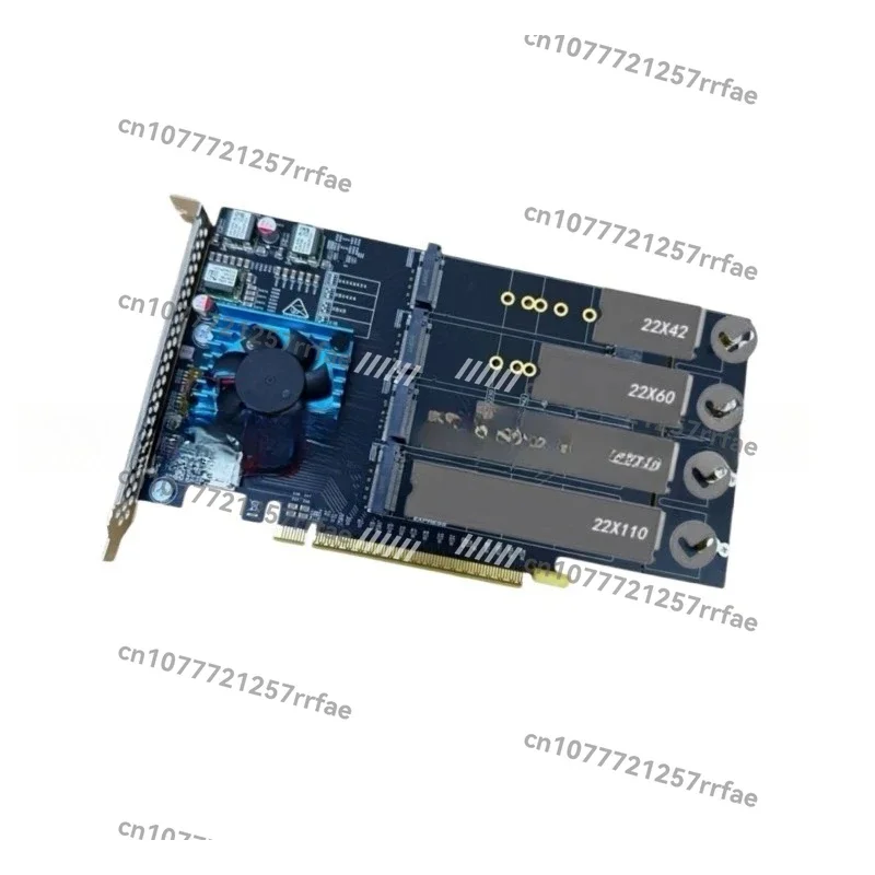 PLX8749 Eight Disk NVME Expansion Card, Free Drive, Free Main Board Split 8 Disk M.2 Full Height PCI-E Interface Universal