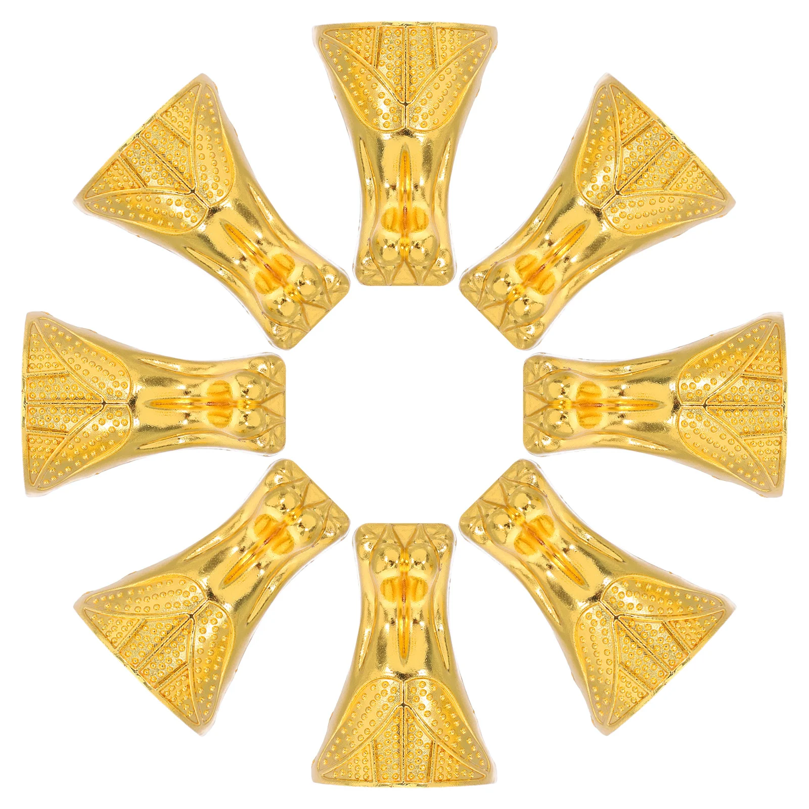 

8Pcs Vintage Corner Bracket Decorative Furniture Support Legs Anti-Wobble Hardware for Jewelry Box Cabinet Table Zinc Alloy