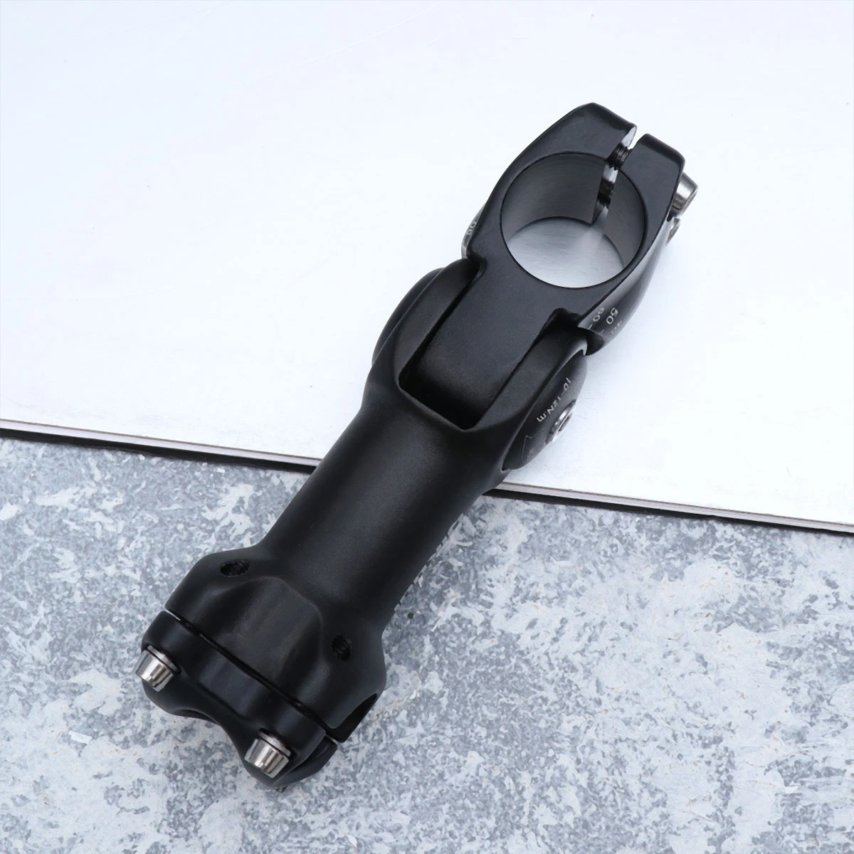 Adjustable Handlebar Stem Aluminum Alloy Black 25.4 X 110 Shock Absorption Cycling Riser Front Fork Stem Bike Parts