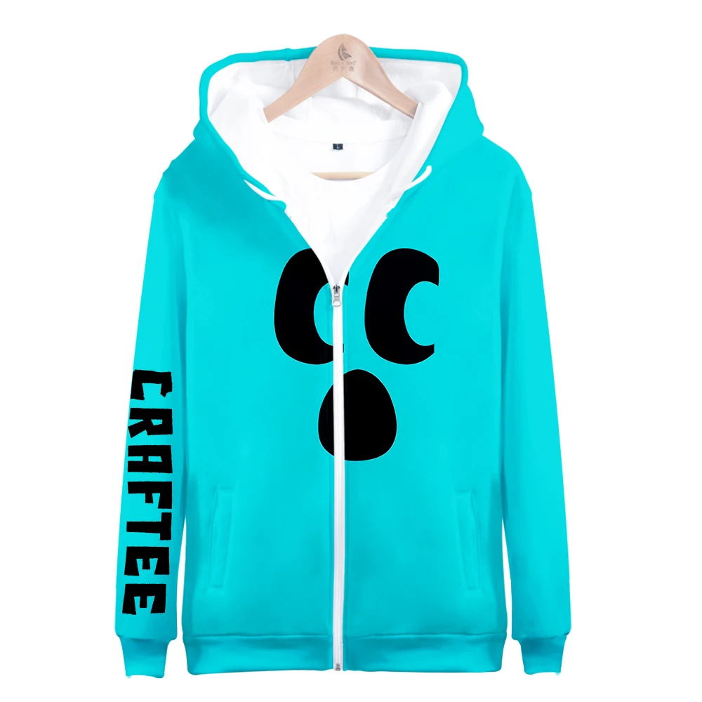 4 To 14 Years Kids Hoodies Craftee Face 3D Printed Hoodie Sweatshirt Boys Girls Anime Cartoon Brand Jacket Coat Children Clothes