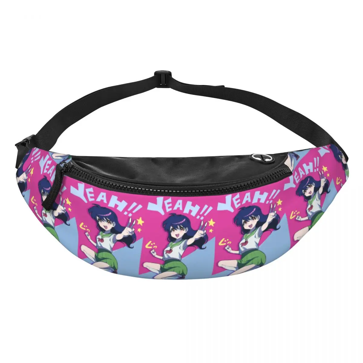 Inuyasha Higurashi Kagome Anime Fanny Pack Men Women Crossbody Adjustable Waist Bag Travel Running Phone Pouch