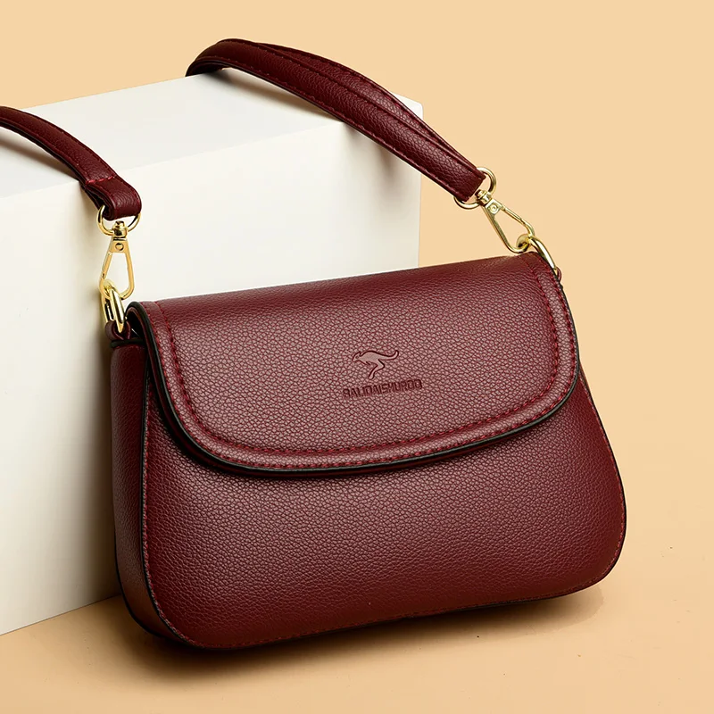 حقيبة كتف جلدية للنساء ، حقيبة كروس مصممة الشهيرة ، عالية الجودة ، حقيبة جلد الغنم الناعمة الفاخرة ، حقيبة حمل الرئيسية