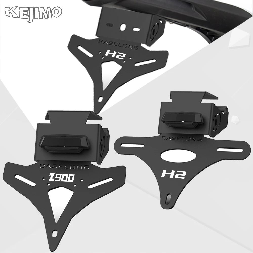 

For Kawasaki Z900 / SE / Performance Z H2 / SE / Performance 2017-2026 2025 2024 Motorcycle Accessories Licence Plate Holder