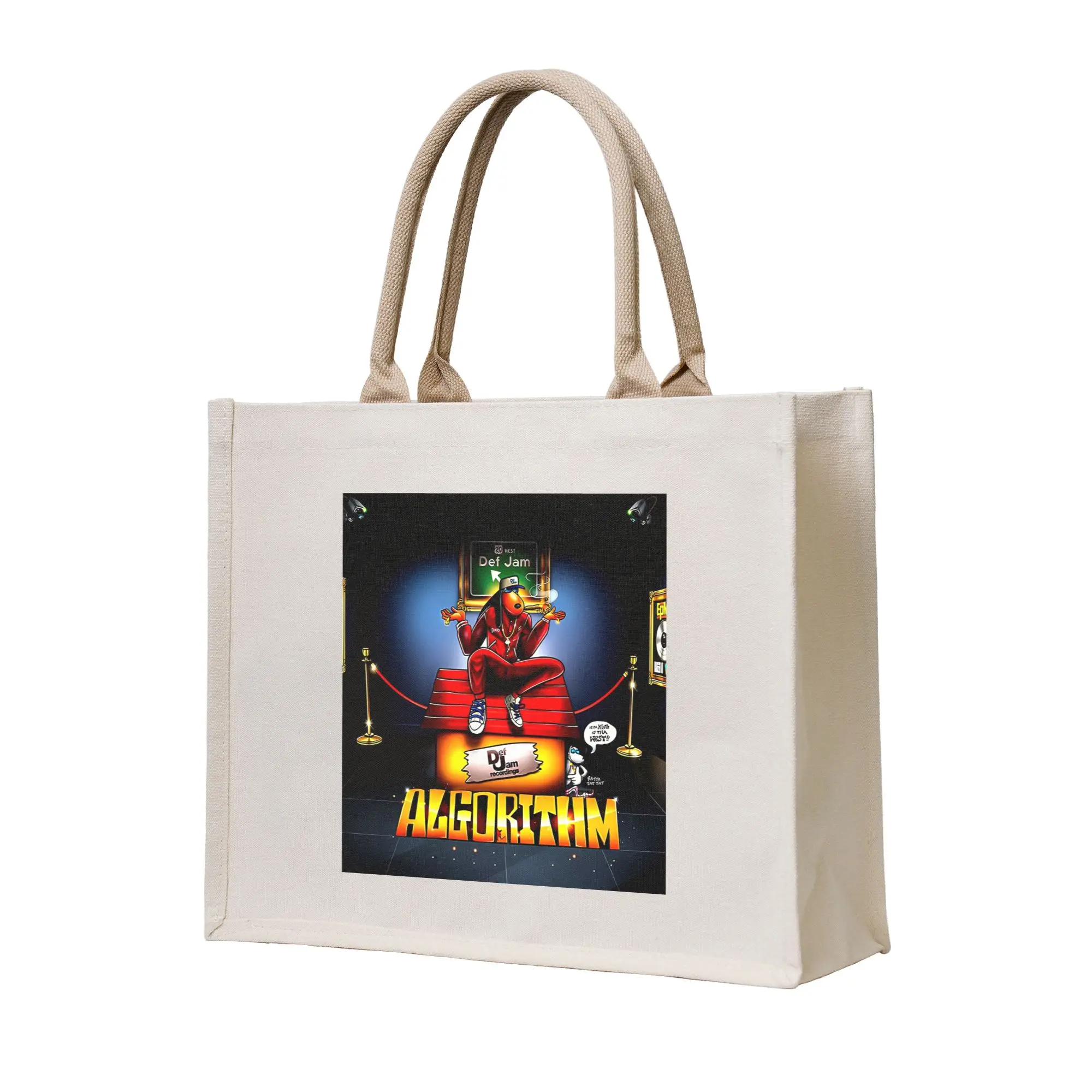 

Сумка-шоппер Snoop Dogg Doggystyle Music Rapper, холщовая, многоразовая, для женщин, на плечо, дорожная сумка-тоут