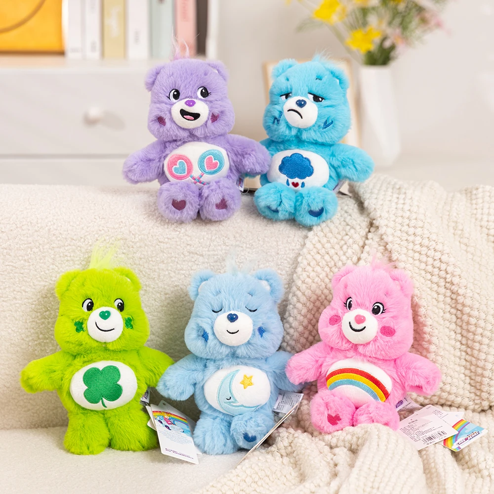 20cm Care Bears Cute Plush Toys Pendant With Sucker Cartoon Bear Soft Stuffed Dolls Homdecor Sleeping Companion Plushie Toys
