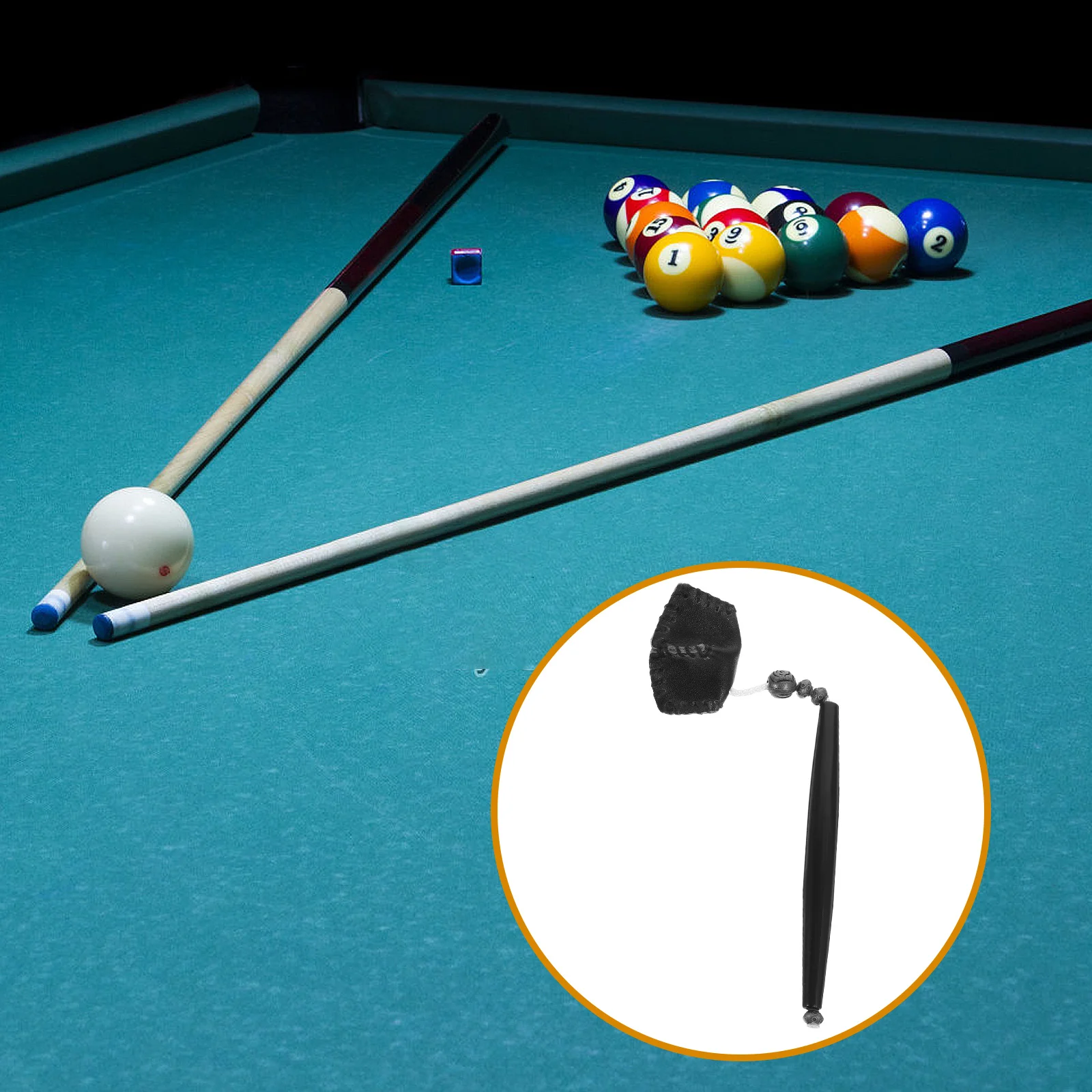 

Tips For Billiard Pool Cue Black Durable Chalk Protector Cover Creative Snooker Accessory Plastic Pool Chalk Holder