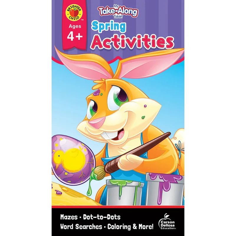 My TakeAlong Tablet Spring Activities Ages 4  5 Activity Pad Carson Dellosa Carson Dellosa Education 9781483850962 Book
