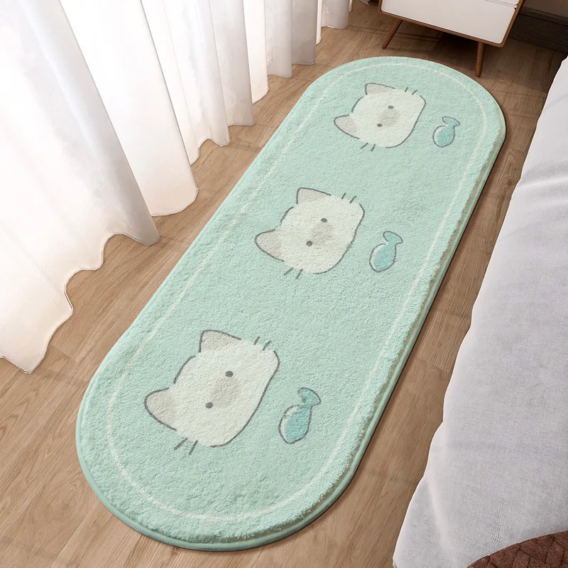 Girl Bedroom Carpet Floating Window Bedside Mat Thickened Fluffy Lovely Children Cartoon Room Household Foot Mat