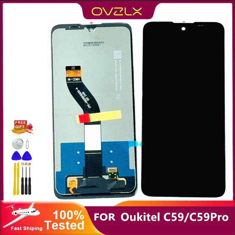 100% nuevo Original para 6,88 pulgadas Oukitel c59 Pro C59 c60 c60 Pro montaje de pantalla LCD digitalizador montaje reemplazo herramientas gratuitas