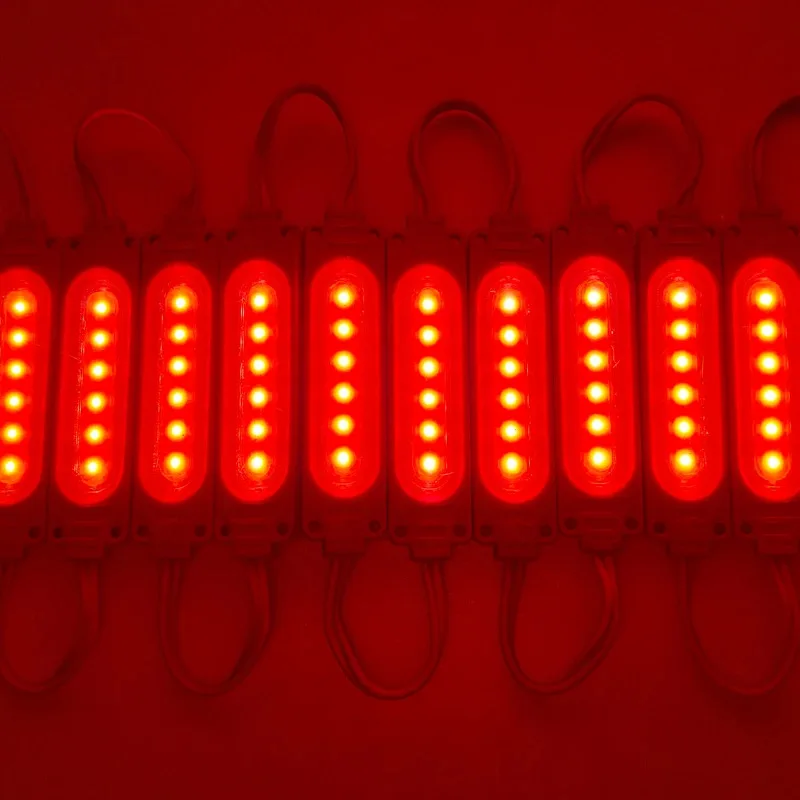 20 قطعة 6LED حقن مع عدسة COB LED وحدة إضاءة مقاومة للماء الخلفية الخلفية لعلامة قناة رسالة DC12V 2 واط IP68