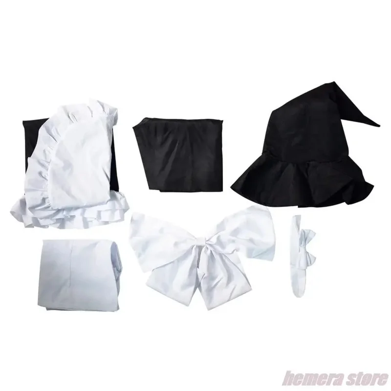 Touhou Project Kirisame Marisa Cosplay Costume pour femme, jeu d'anime, perruque de magasin de magie, tenue de femme de chambre sexy, kawaii, Halloween trempé