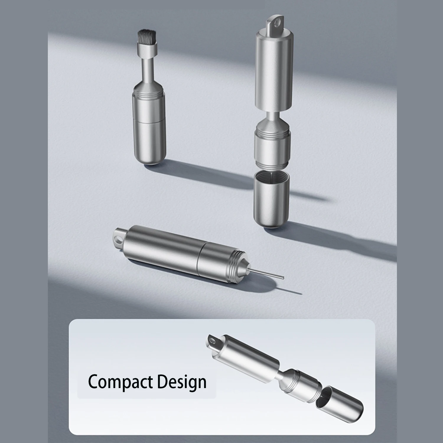 Herramienta para Extraer Tarjetas SIM con Cepillo de Limpieza, 2 en 1, Llavero Portátil con Agujas de Expulsión y Bolígrafo de Limpieza para Teléfono Celular