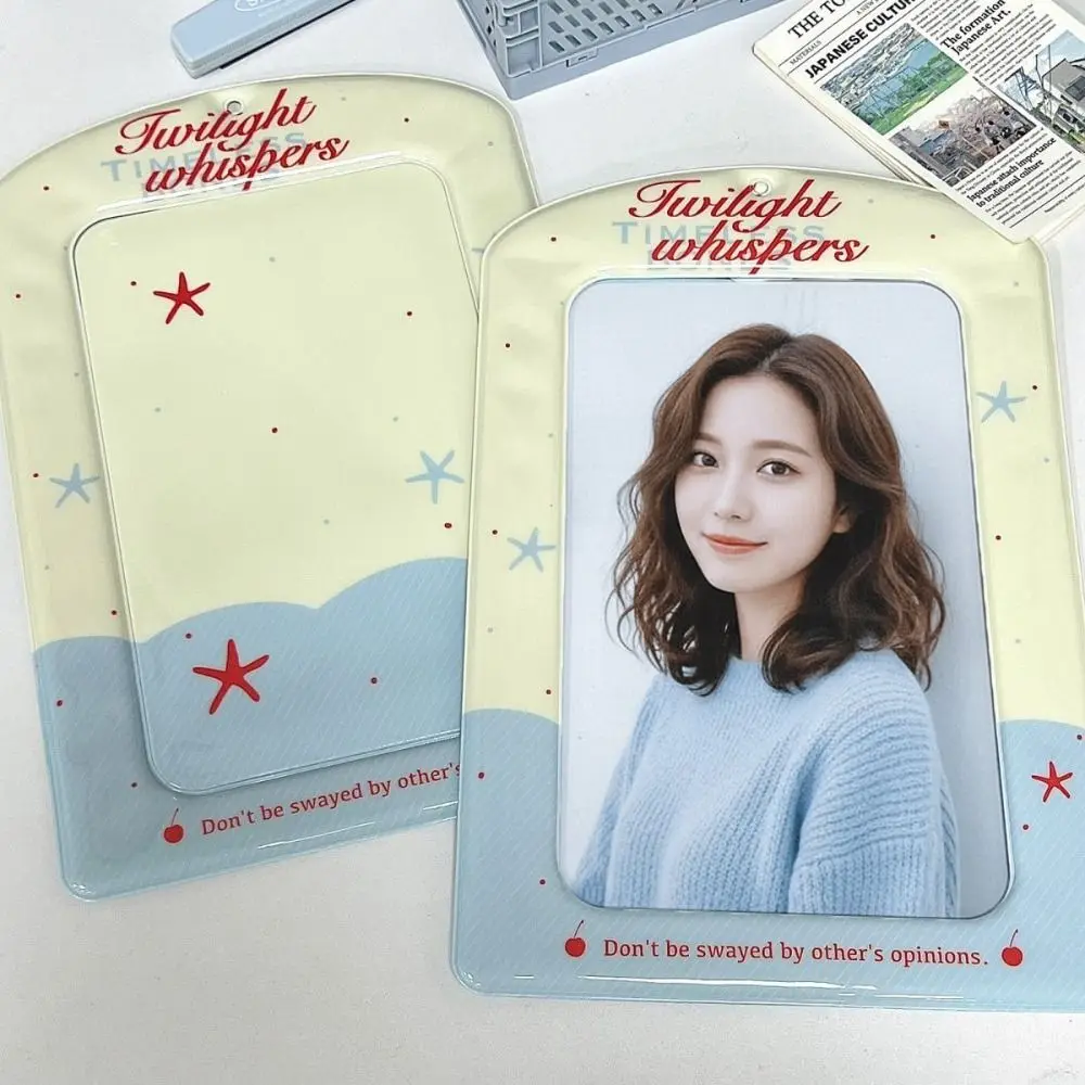 

Милый держатель для фотокарт из ПВХ, красочные гигантские фотографии, защитная обложка, дисплей для альбома формата А4 для корейских фотографий идолов