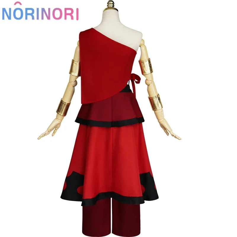 애니메이션 아바타 마지막 에어벤더 카타라 코스프레, 파이어 네이션 코스프레, 코스튬 레드 유니폼, 성인 여성 할로윈 카니발 의류