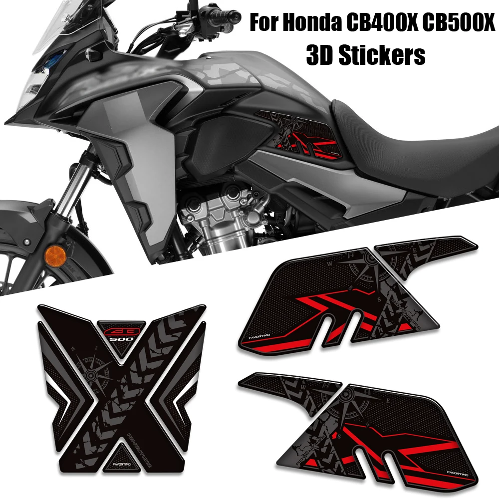 

For Honda CB400X CB500X CB 400 500 CB400 CB500 X Motorcycle Tank Pad Side Grips Gas Fuel Oil Kit Knee Stickers Decals Protector