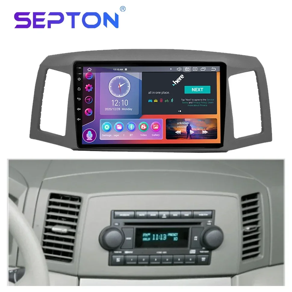 SEPTON Android Car Radio Stereo for JEEP Grand Cherokee 2004-2007 Multimedia 4G WIFI Video Player Carplay Vehicle Audio Systems