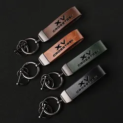 스바루 XV용 럭셔리 정품 가죽 키체인, 자동차 키 링, 거치대 쥬얼리, 맞춤형 선물, 자동차 액세서리