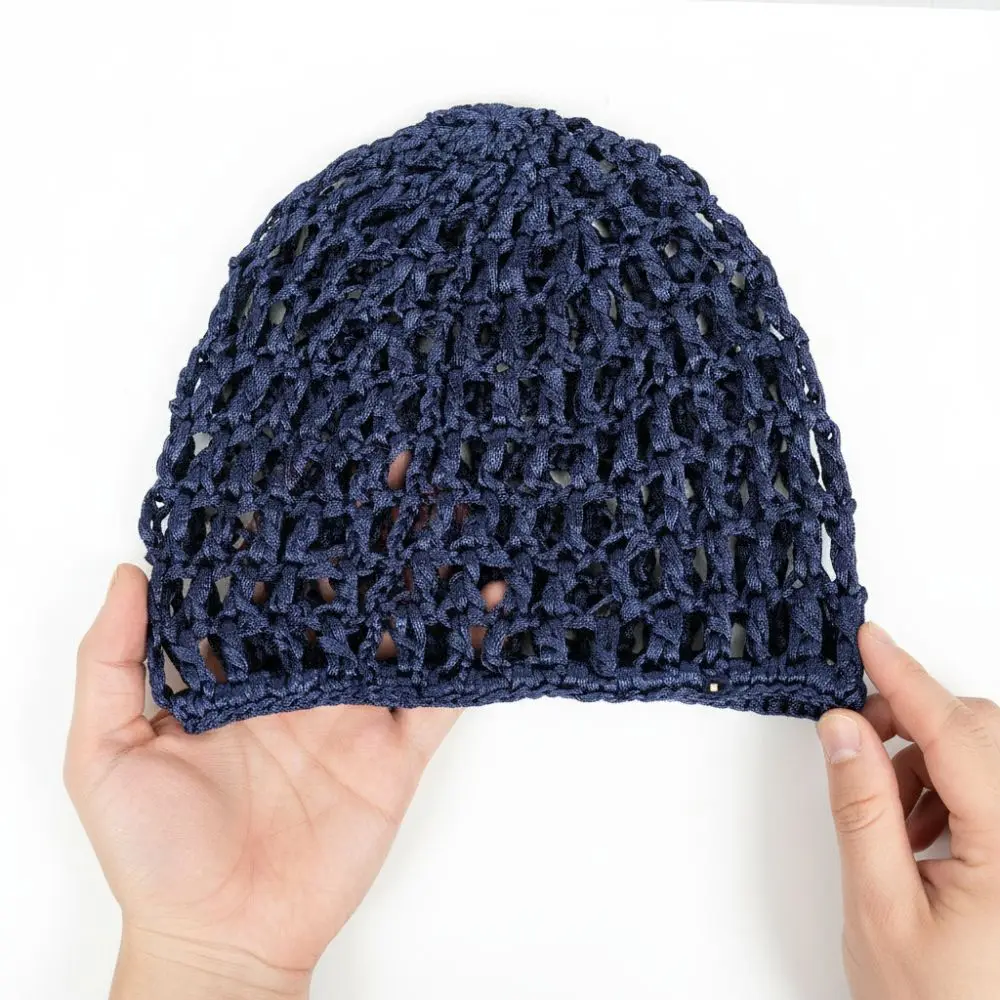 Simple Breathable Hair Net Cap Crochet Cap Comfortable Wig Caps Hollowout Mesh Hair Loss Head Wrap Prayer