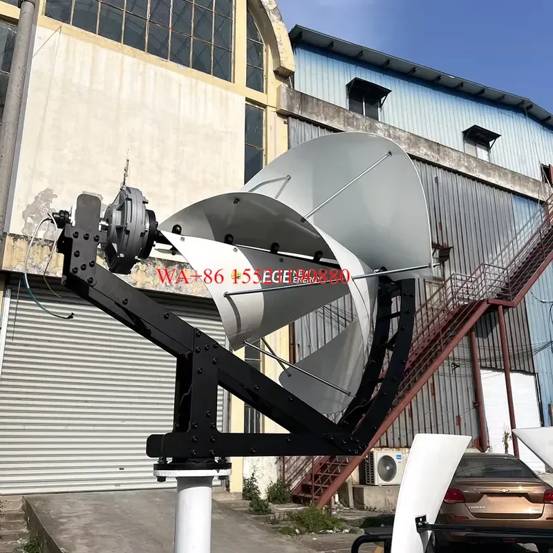 WMWMNU for Elege New Arrival Archimedes Spiral Wind Turbine 24V 1000W 2000W with Controller Inverter Battery Energy Power
