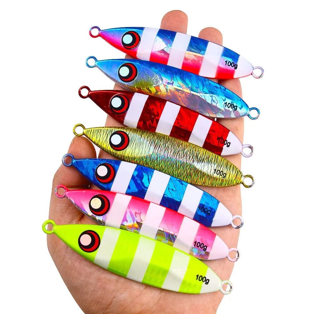 Wolno tonący metalowy przyrząd 120g 150g 200g 250g 300g długie rzucanie wolno tonący spadek przynęta słonowodne Deepsea Fishing Lure