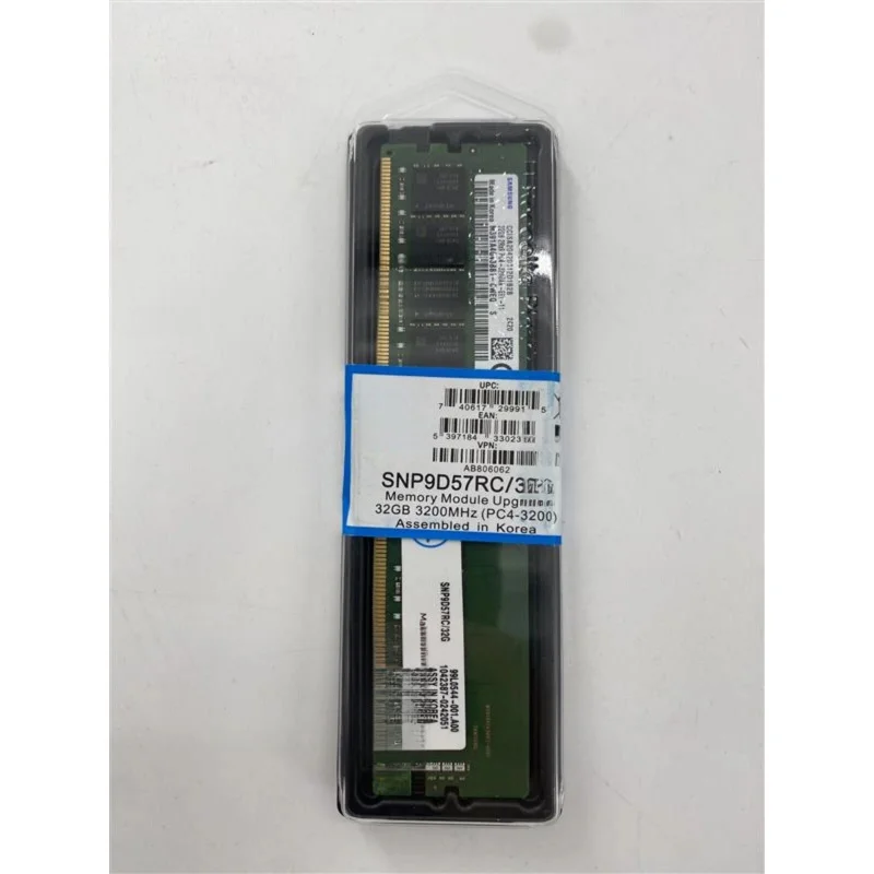 New for Dell SNP9D57RC/32G 32GB DDR4 3200MHz UDIMM ECC RAM Memory Module for Server Desktop Workstation