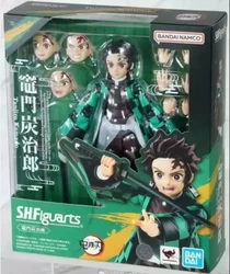 100% Original Shf Demon Slayer Kamado Tanjirou Action Figure Anime Model Toy Figura Collection 1/12