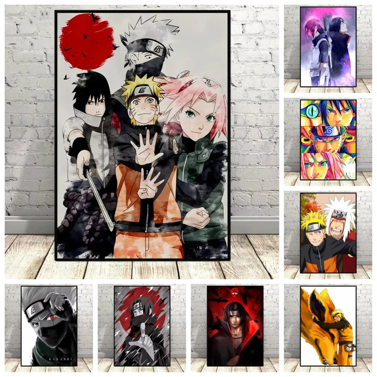Oil Painting Anime Naruto Uchiha Sasuke By Numbers Modern Wall Decor for Living Room Bedroom Home Decor Gift No Frame