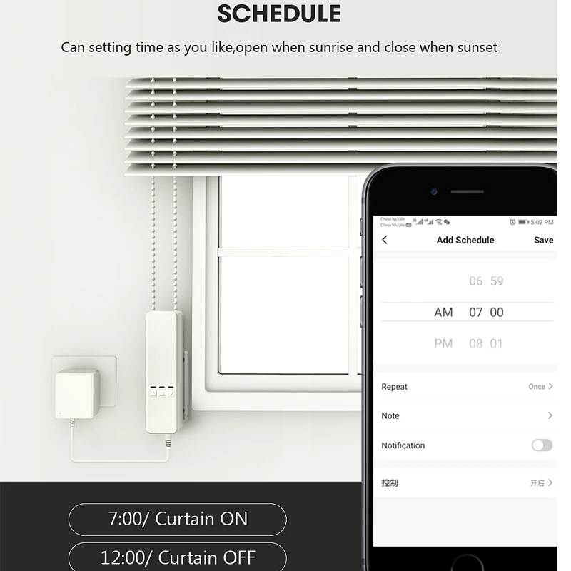 Window Smart Blind Motor