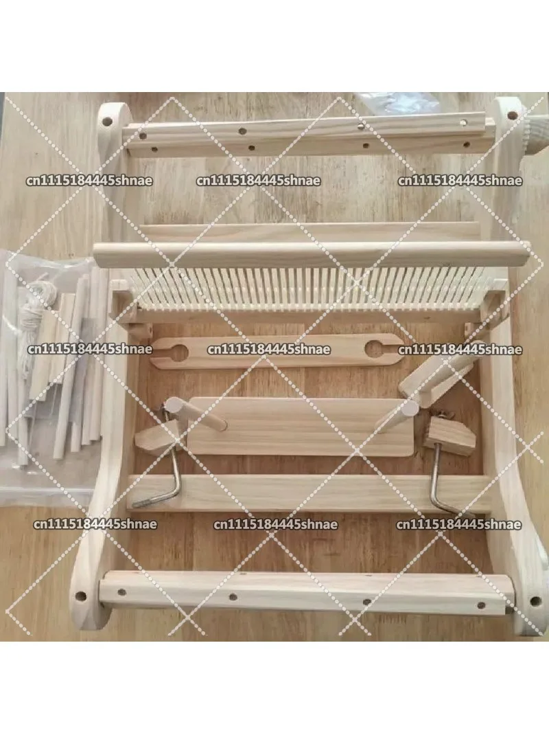 DIY Solid Wood Loom, Multifunctional Weaving Spinning Wheel, Handmade Wool Tapestry Production