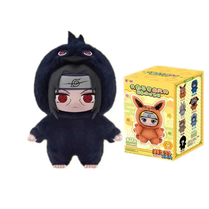 Nieuwe EAKI Naruto Blind Box Shippuden Party Serie Uzumaki Gevulde Shippuden Pluche Figuur Ornament Speelgoed Collectie Cadeau voor Kinderen