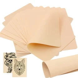 5/10/20/30PCS Tattoo Practice Skin 8'' x 6'' Soft Silicone Double Sides Permanent Makeup Fake Tattoo Skin Microblading Accessory