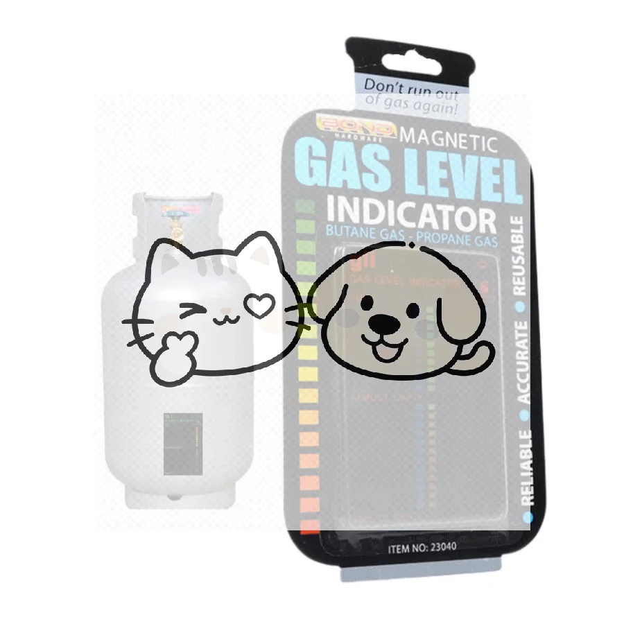 Gas Pressure Test Card Temperature Sensitive Color Changing Reusable Gas Level Detector for Outdoor Camping Propane Tank Check
