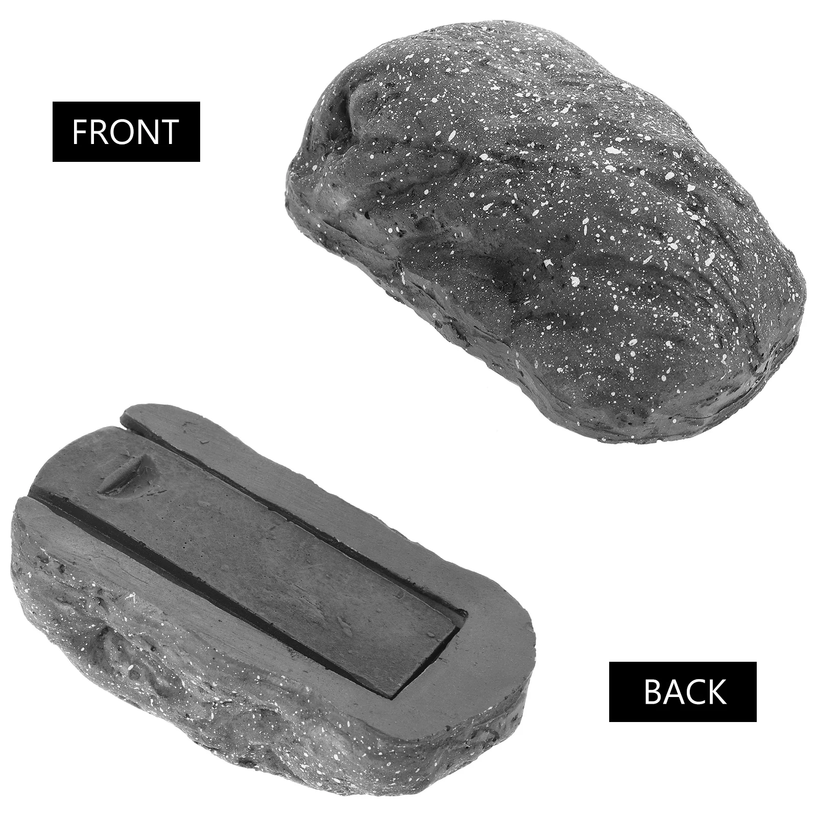 

Simulated Stone Key Hider Outdoor Resin ABS Waterproof Garden Decorative Key Holder for Outside Spare Keys Storage Case