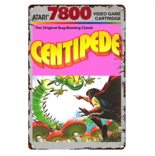Centipede Retro Video Game Metal Poster Tin Sign 20*30cm sign